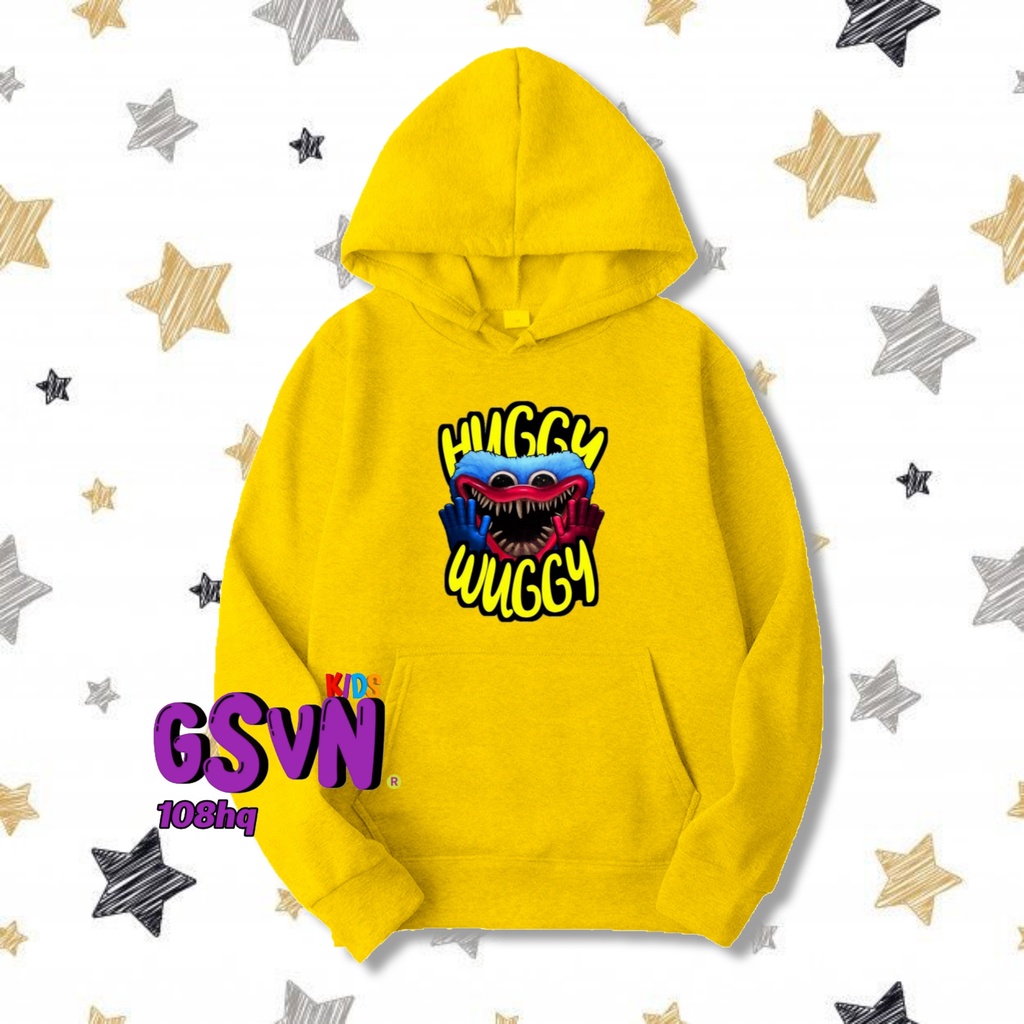 Jaket Anak - Hoodie Sweater Poppy Playtime Huggy Wuggy Chapter Bagian 2 3 MiawAug Miaw Aug Logo Kara