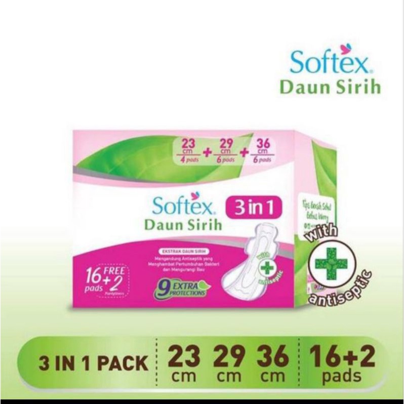 SOFTEX DAUN SIRIH 3 in 1