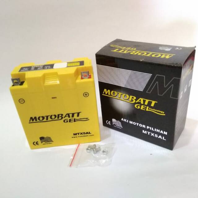 Accu aki Motobatt MTX5AL Motor Lama Mio Vega Jupiter Supra Astrea Shogun