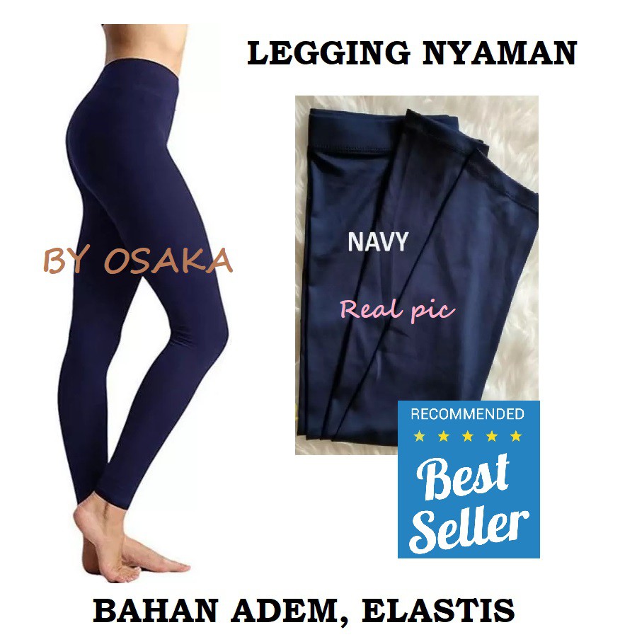 Celana Legging Wanita All Size Polos Elastis bahan ADEM Super Stretch leging lejing leggings celana Strit wanita Lezing Laging