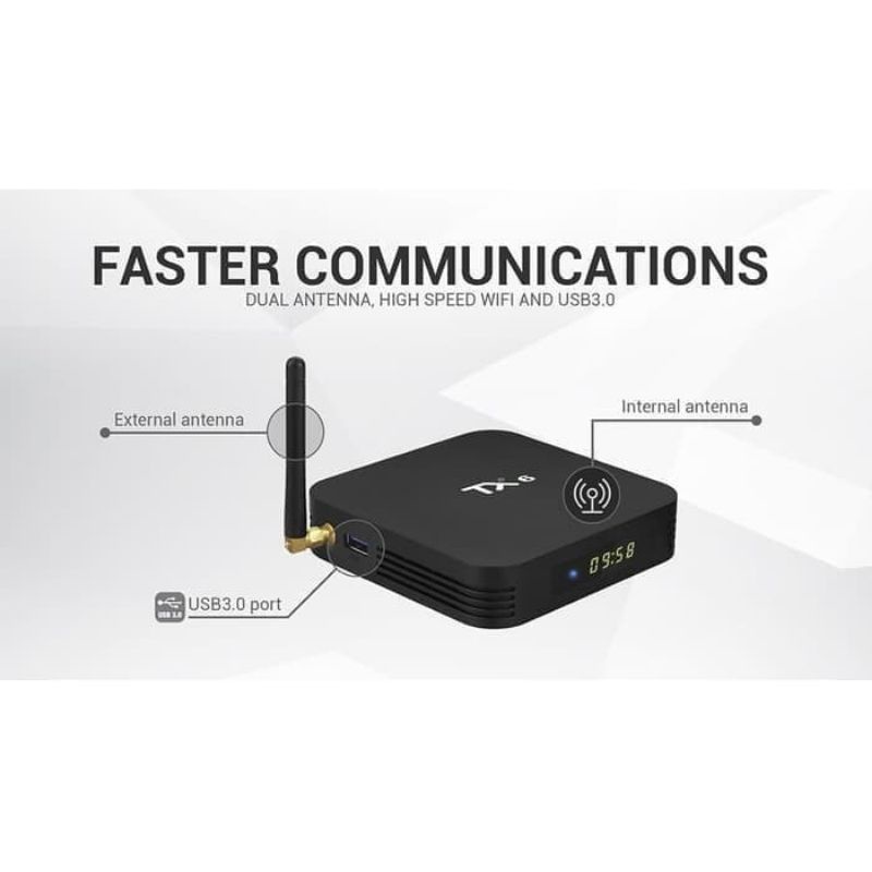 Android TV Box TX6 6K Ram 4GB Room 32GB 2.4/5GHz WiFi BLUETOOTH 4.1 Android 9.0 tv