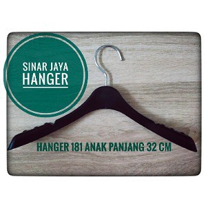 Hanger 181 anak warna hitam ukuran 32 cm