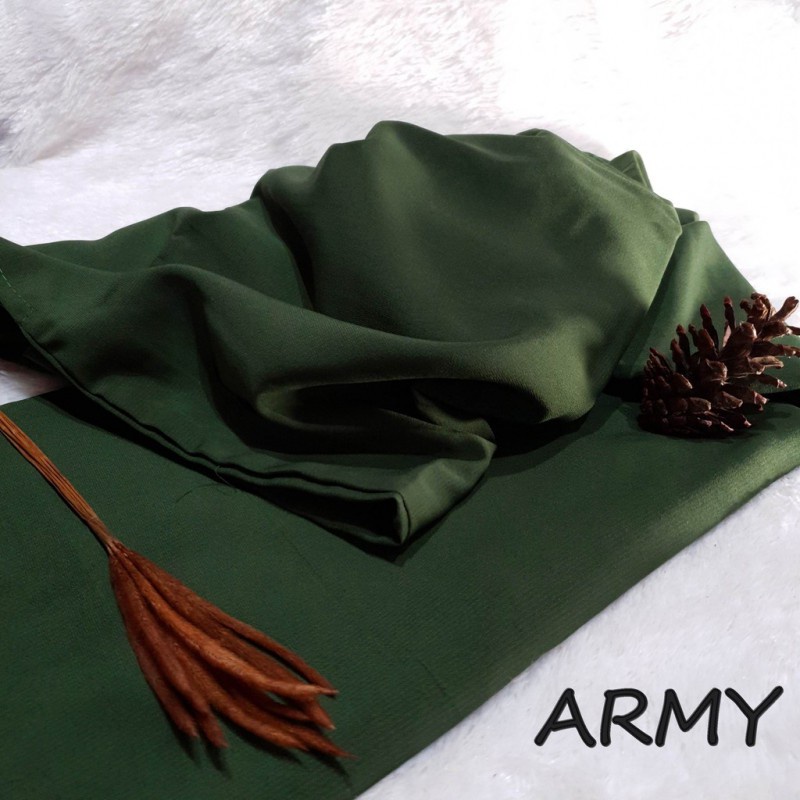 Khimar Jumbo XXXL Hijab Instan Syari Wolfis Grade A-Army