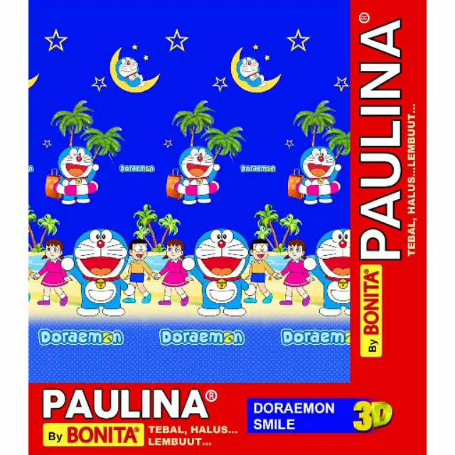 SELIMUT BONITA PAULINA UK.160X200CM DORAEMON SMILE