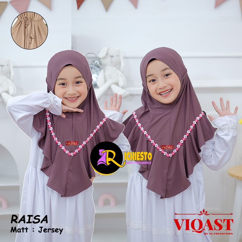 Jilbab Anak Bergo Ropel Flowsi RAISA Tali Kepang Ulir 4-8 Tahun Original / Kerudung Anak Perempuan/ Hijab Anak Perempuan Tali Kepang / jilbab anak perempuan hijab instan ori husna Terlaris / Hijab Anak Pet ROPEL FLOWSI Husna Kids