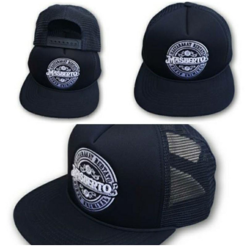 topi masberto logo bulat jaring. original. topi masberto snap. topi isc. topi subculture. topi tatto