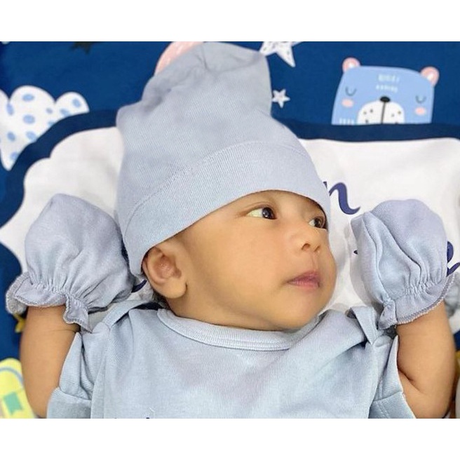 TINGTONG - Sarung Tangan Bayi - Baby Hand Mitten - Kaos Tangan Bayi - STK Karet Bayi Polos Katun