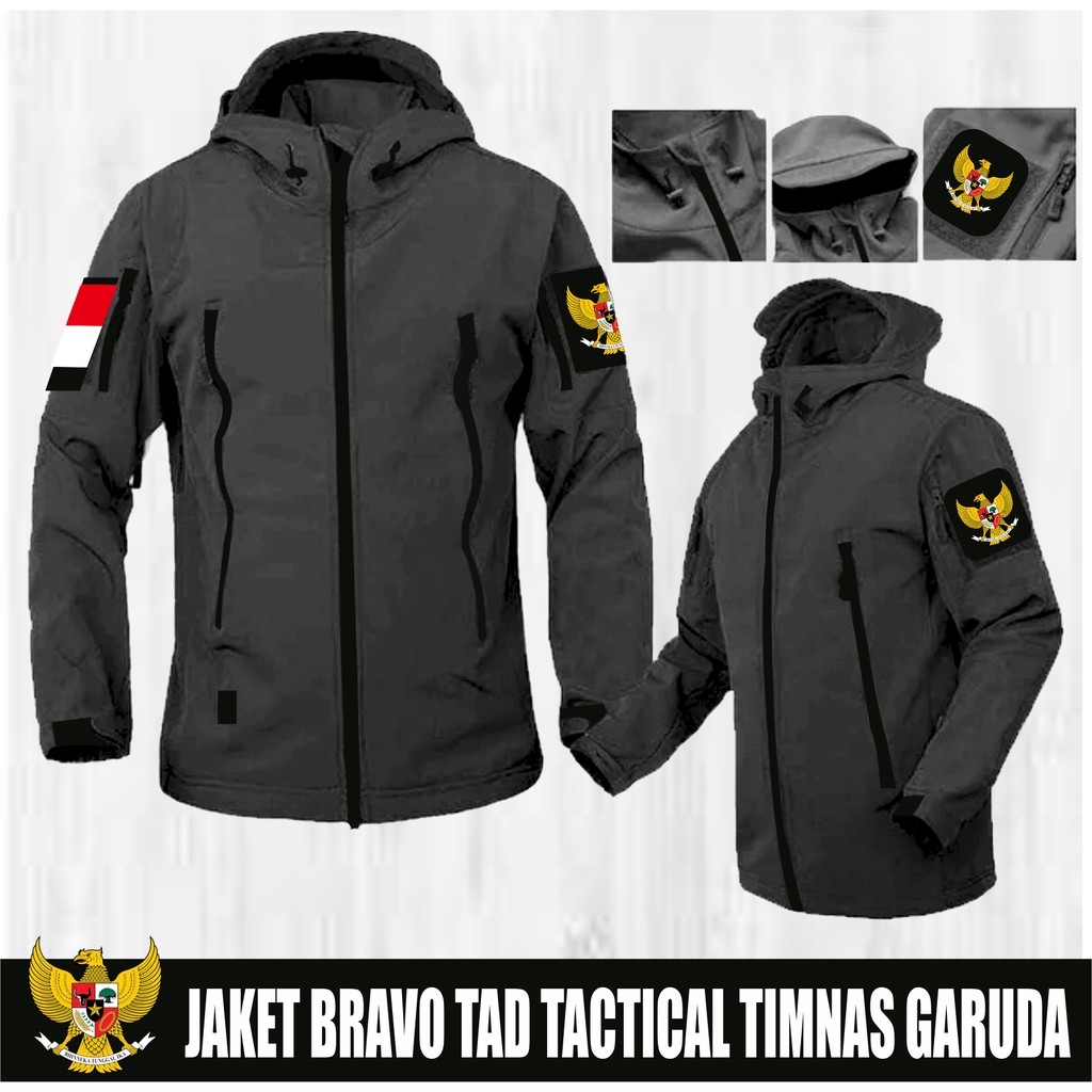 Jaket Bravo TAD/Jaket Motor/Jaket Gunung/Jaket Hoodie/Jaket Parasut Anti Air/Jaket Bola Timnas