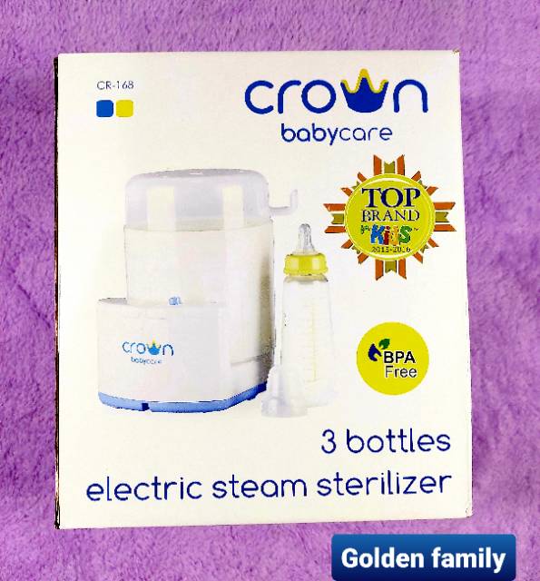 Crown CR-168  3 Bottles Electric Steam Sterilizer Steriliser