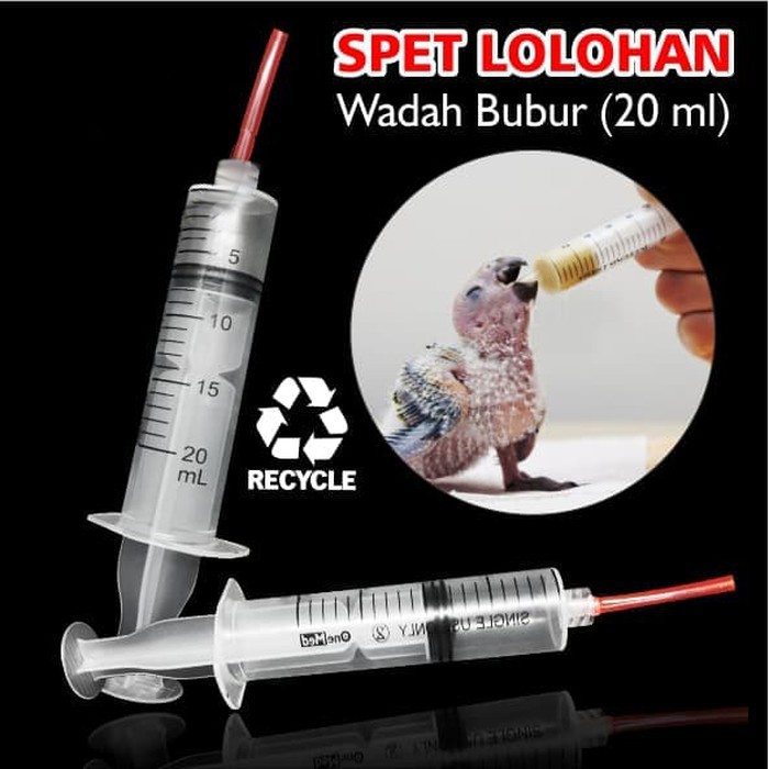 Terlaris  SUNTIKAN SPET PAKAN LOLOHAN BAYI BURUNG 20 ML Lovebird Murai batu  ✔-1
