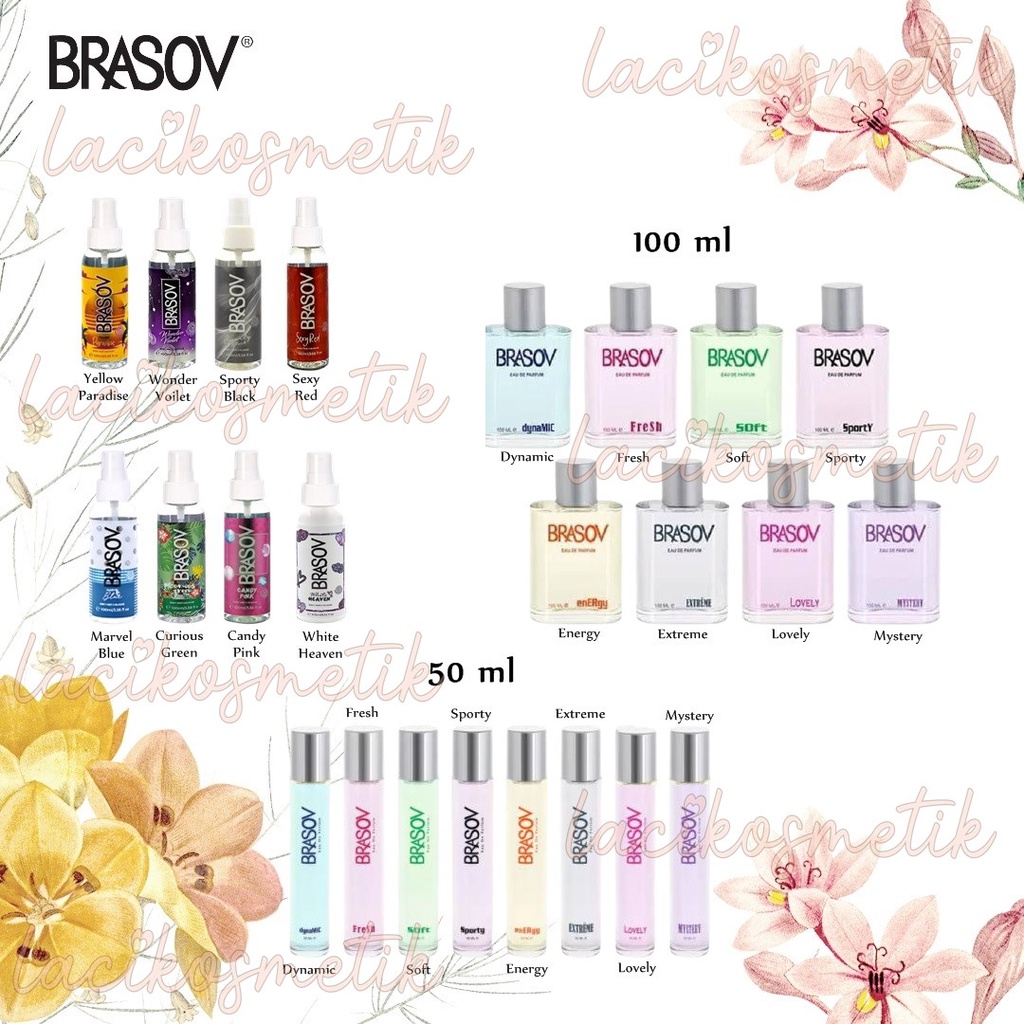 ✨LACIKOSME✨ BRASOV EAU DE PARFUM UNISEX 50ML 100ML - BODY MIST COLOGNE PARFUM ORIGINAL HALAL