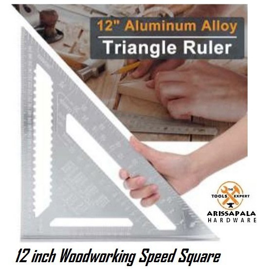 

Speed Square 12 inch Jumbo Penggaris Woodworking Siku Segitiga Tukang SPEED SQUARE 12 INCH