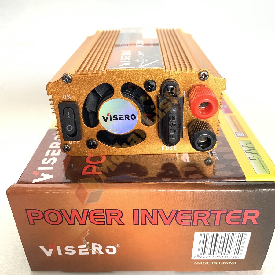 POWER INVERTER VISERO 300 Watt 300W DC 12V to 220V PENGUBAH ARUS