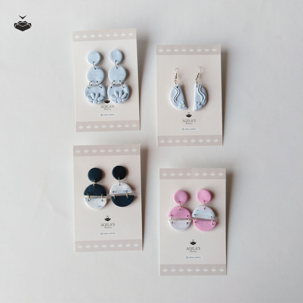 Anting Clay Handmade Earrings Korea by Aqila's Jewelry