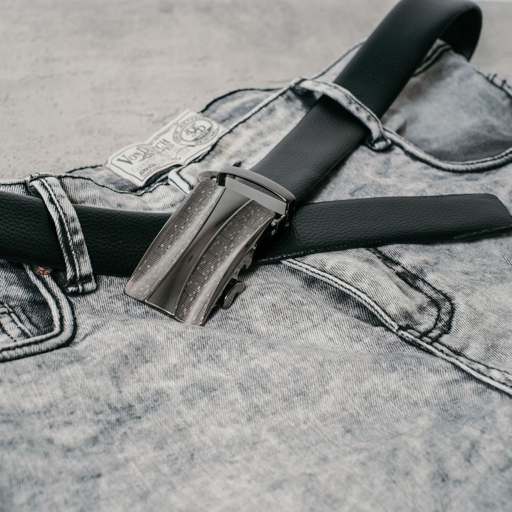 Ikat Pinggang / Gesper Pria Cowok Laki Kulit Asli Kepala Rel Import - Code : MCY 17