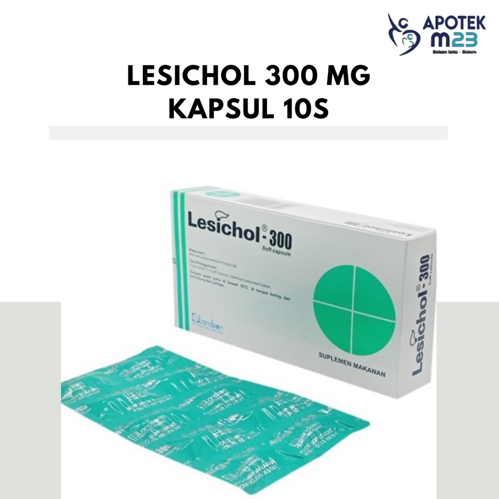 obat/hati/lesitin/kesehatan hati LESICHOL 300 MG kapsul