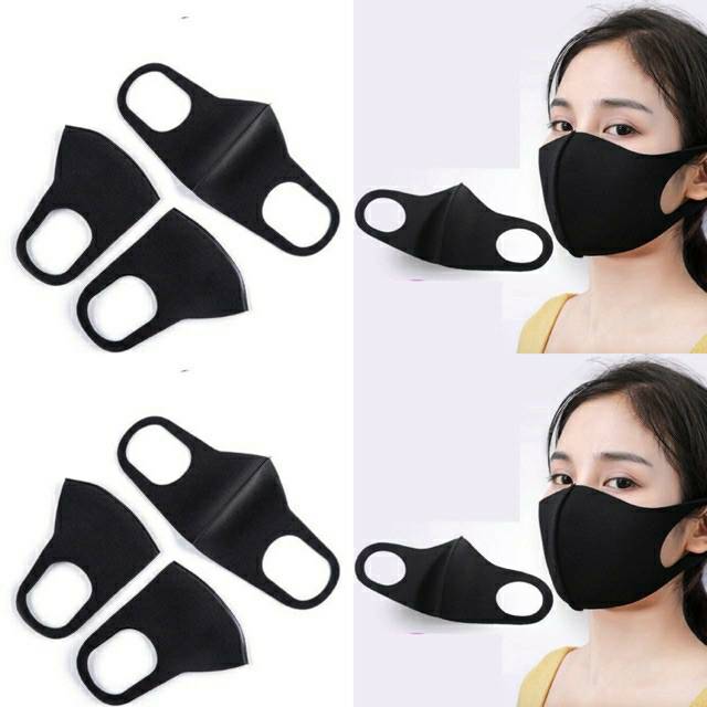 Fourfashion MASKER POLOS KAIN SCUBA MURAH LEMBUT DEWASA ANAK HIJAB BISA