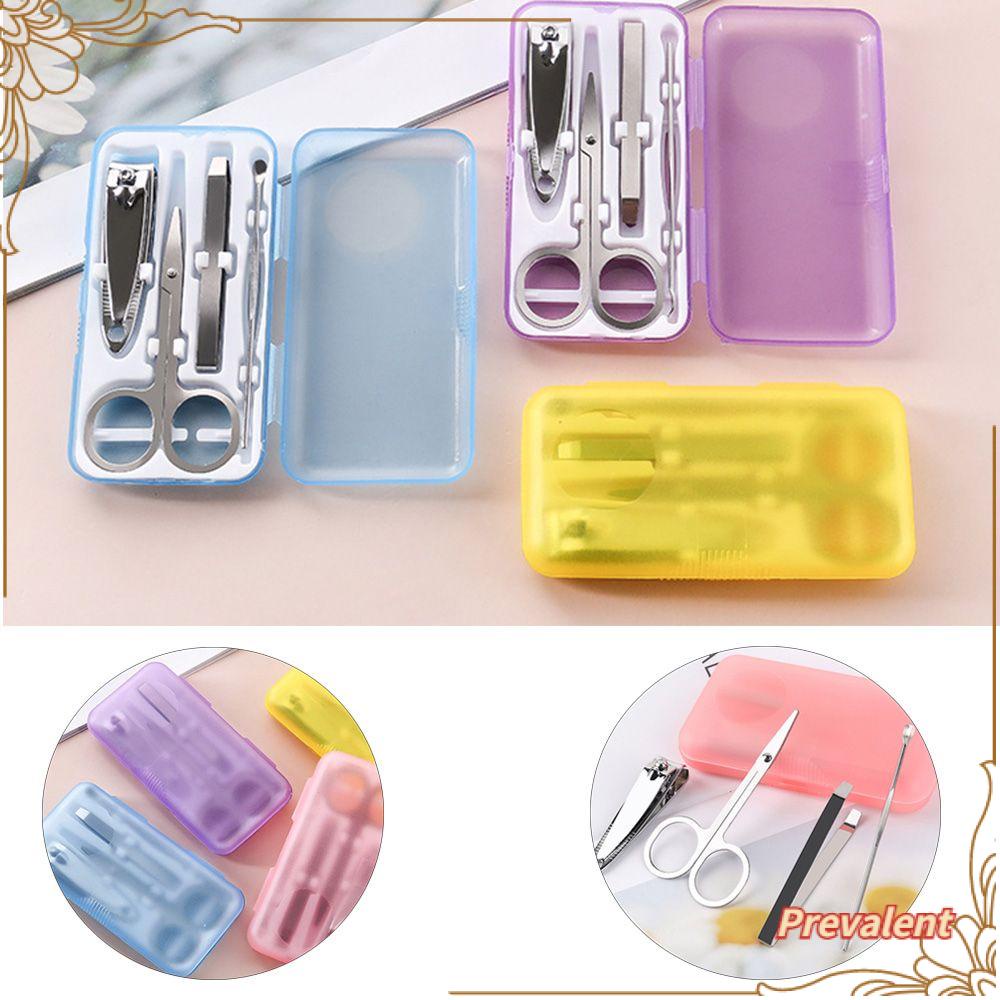 4pcs / Set Alat Manicure Pedicure Portable Warna Acak