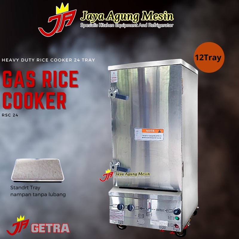 Jual HEAVY DUTY GAS RICE COOKER RSC 12 Getra / MESIN PEMASAK NASI/RICE