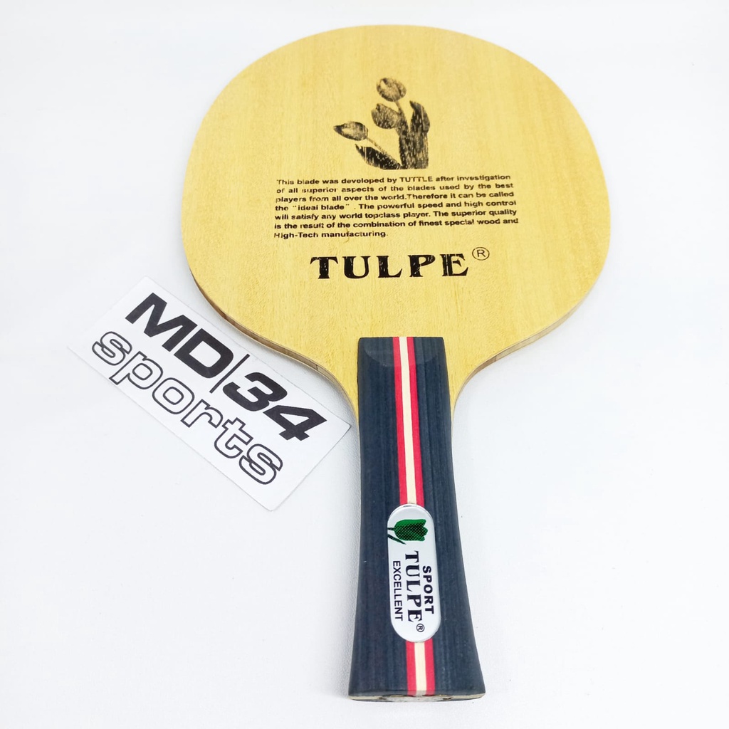 KAYU TULPE T-CARBON - Kayu / Blade / Bet pingpong murah