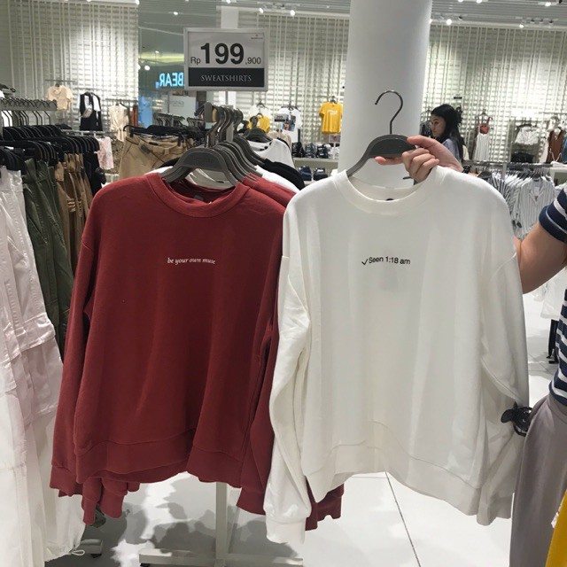 KOREA RAJUT LUCU HITAM BIRU LANGIT UNGU / SWEATER BERSHKA ORIGINAL TERMURAH TERJAMIN DAN TERPERCAYA