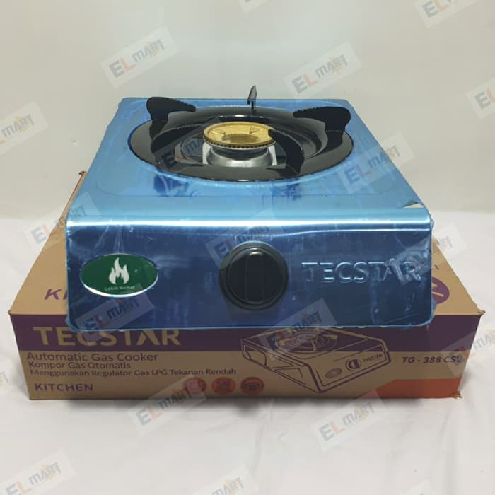 Tecstar Kompor Gas 1 tungku StainlessTG -388 CSV / 388CSV Termurah