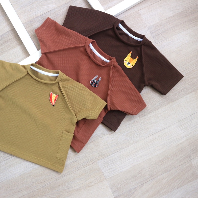 Baju Kaos Polo Shirt Atasan Lengan Pendek Anak Bayi Laki Laki Perempuan 1 2 3 4 5 Tahun Katun Oblong Anak Kaos Nonton-3