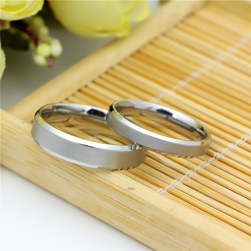 [ SALE / OBRAL ] Cincin Couple / Tunangan / Nikah / Pasangan / Titanium C089 SILVER