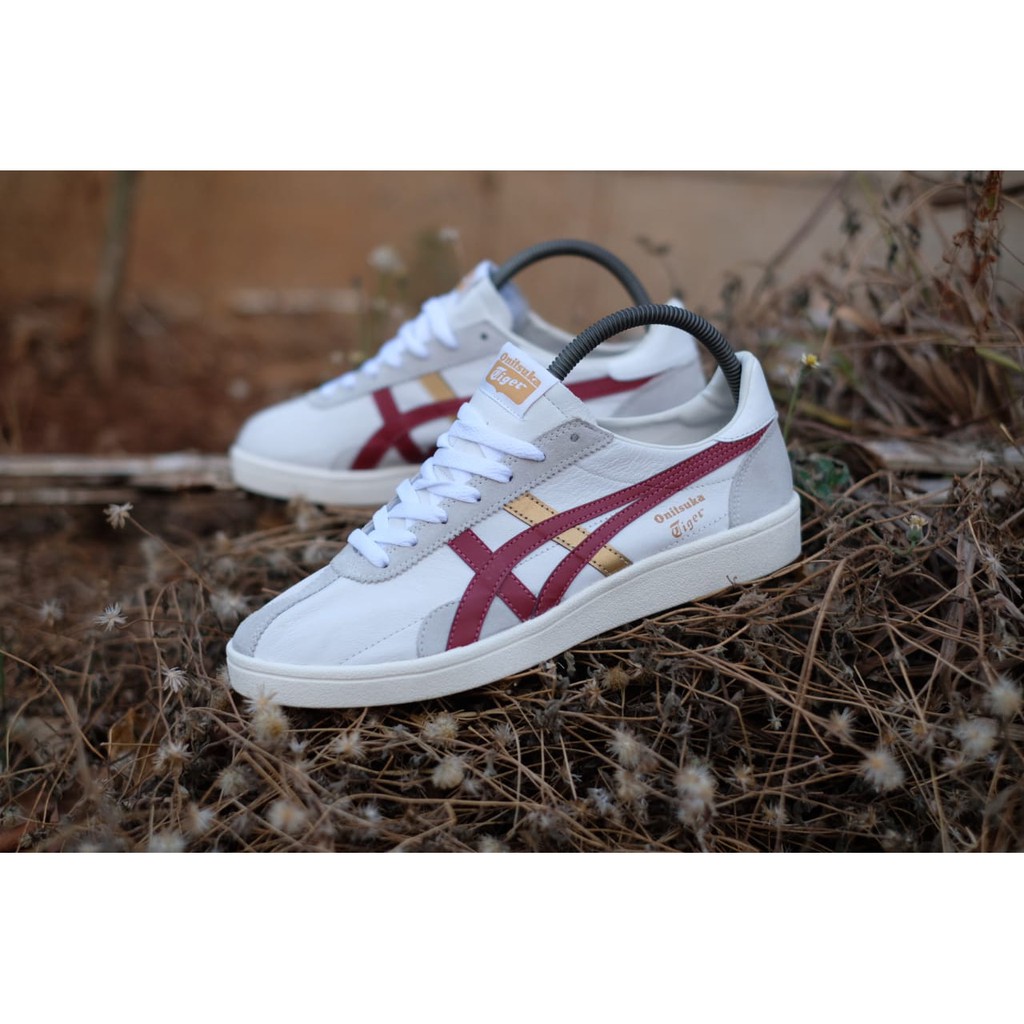 Sepatu Original Onitsuka Tiger White List Red Gold Onitsuka Tiger White List Red Gold