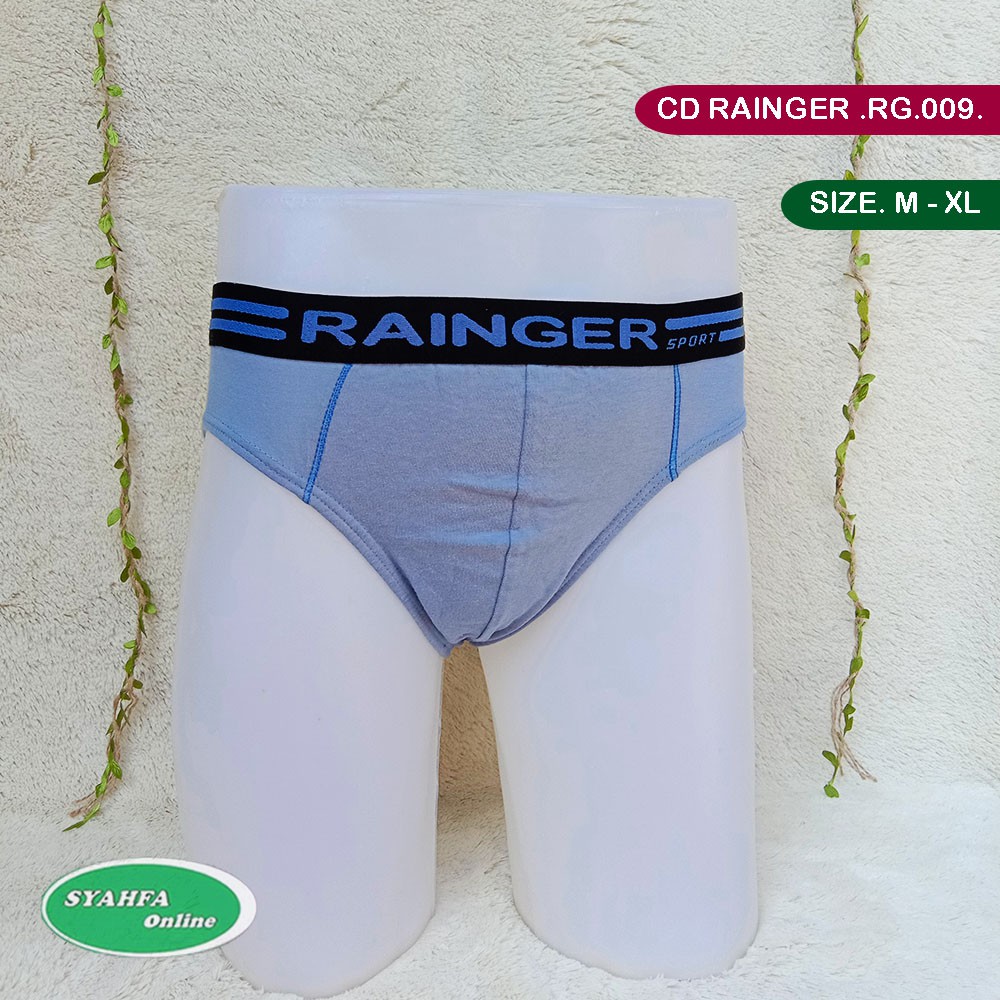 [3 pcs] CD RAINGER RG 009 | Celana Dalam Pria Karet Boxer Box Hitam TOKO KL