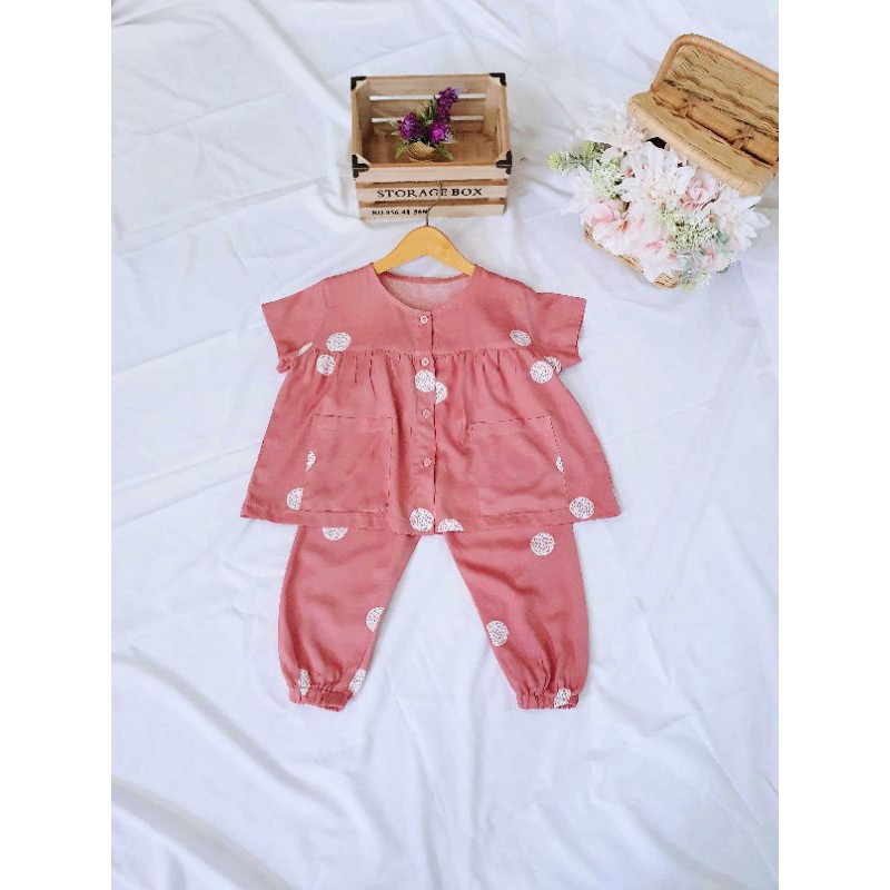 setelan one set rayon anak premium