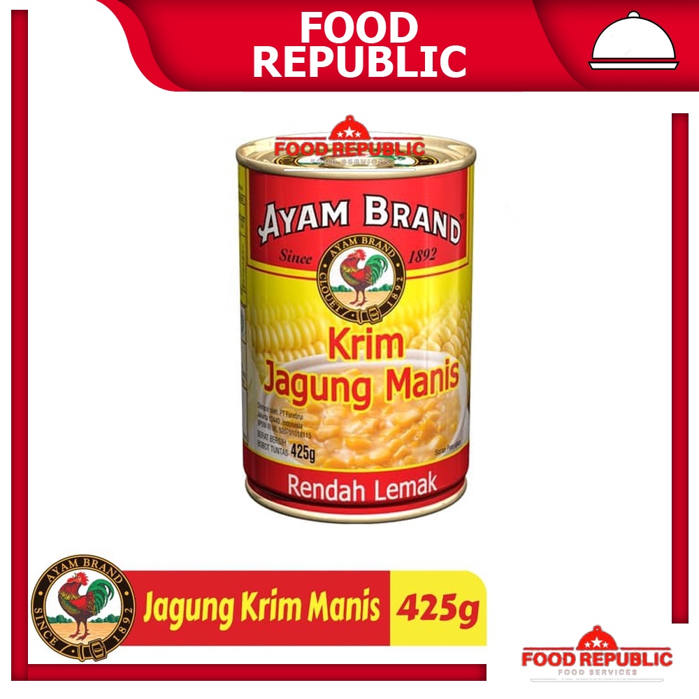 AYAM BRAND JAGUNG MANIS PIPIL 425 GR GARAM / KRIM SWEET CORN CREAM