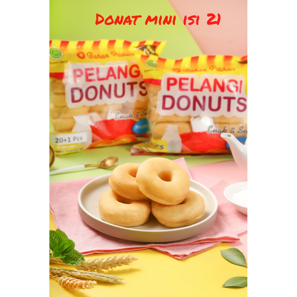 Pelangi Donat Kentang Mini ISI 21 | Pelangi Potato Donuts 21pcs / pack