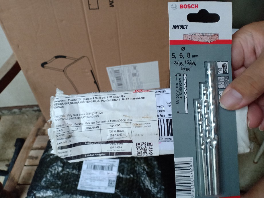 Mata Bor Set Tembok Beton Bosch 5pcs