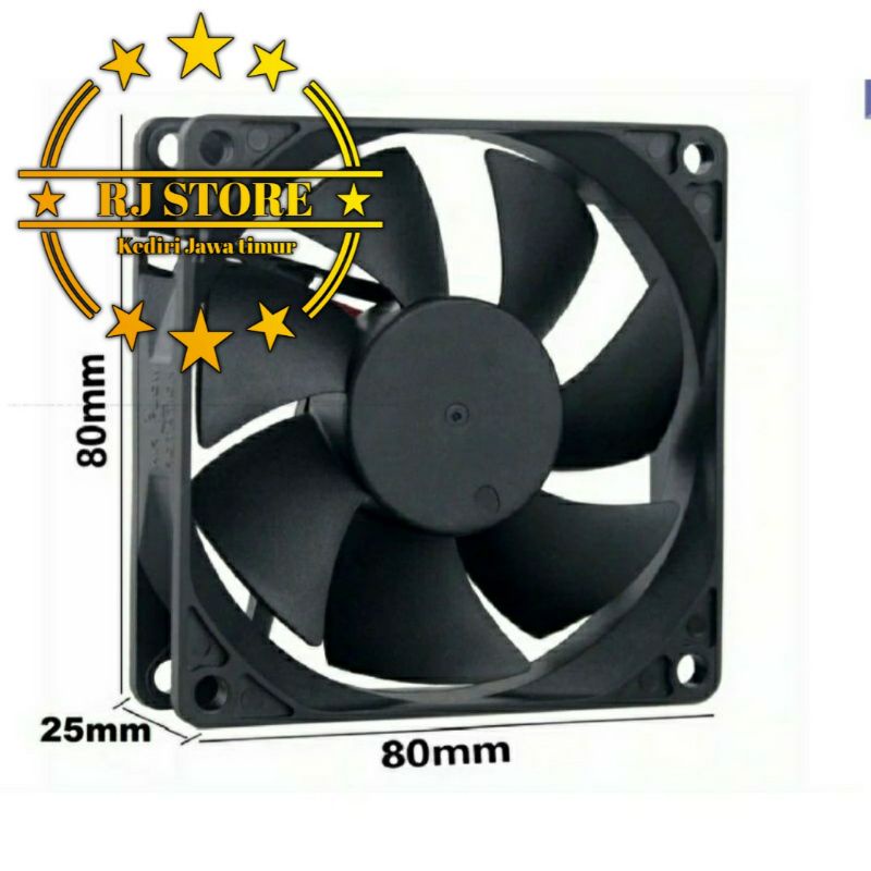 Kipas DC 12V 8cm x 8cm - Fan DC12V