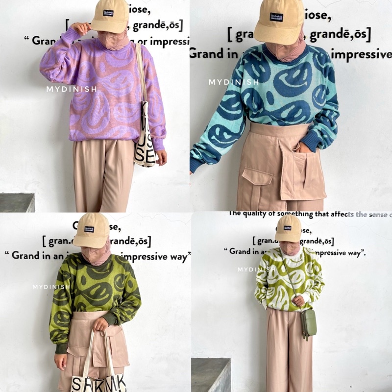 Kinkin Smile Knitt - Atasan Blouse Wanita