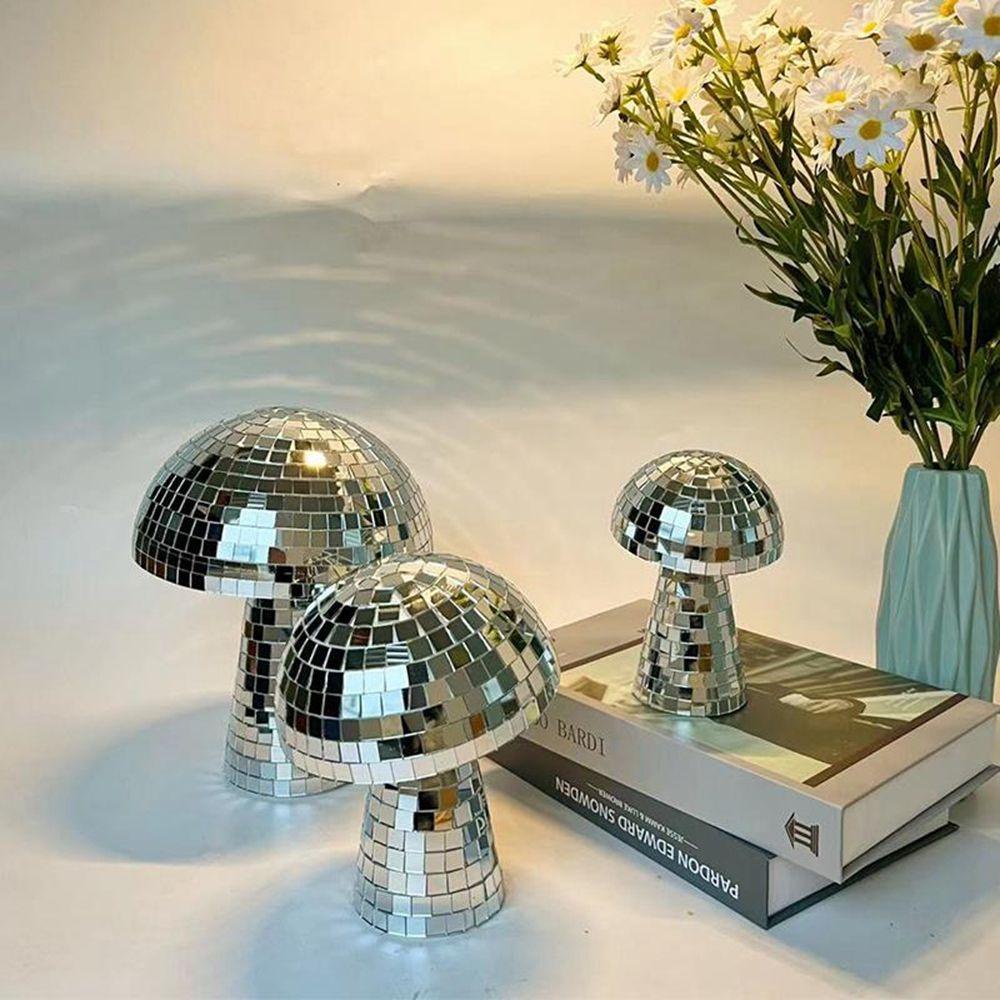 Suyo Bola Disko Jamur Silver Mushroom Disco DJ Lighting Refleksi Bar Dekorasi Panggung Untuk Pesta Pernikahan