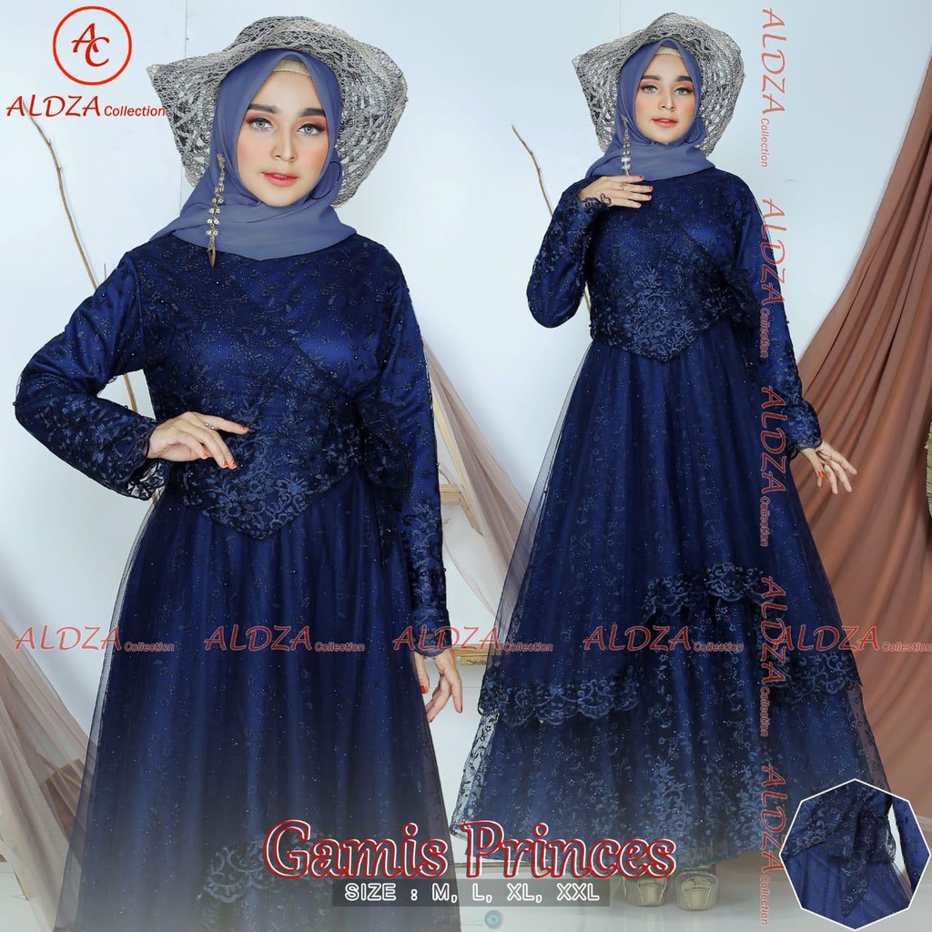 PROMO GAMIS PRINCES / ABAYA PRINCES ?GAMIS TULLE MUTIARA BORDIR