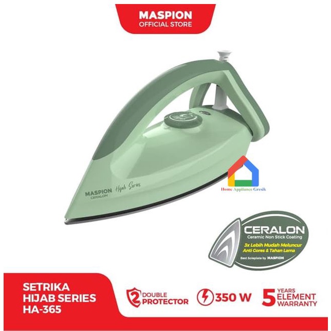 Setrika Maspion HA 365 Automatic Iron Setrika Hijab / Gosokan Maspion HA365