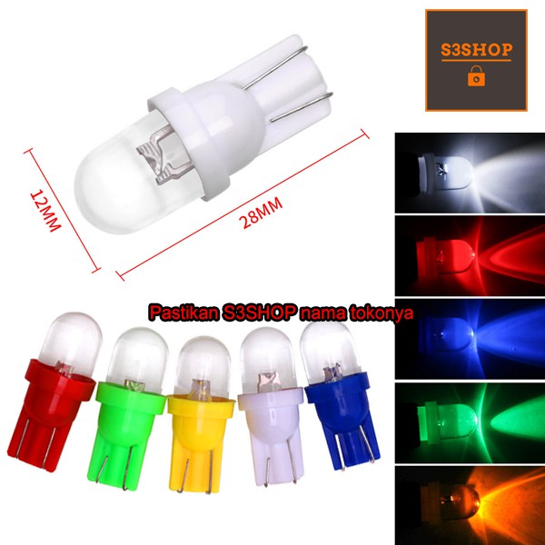 Lampu Led Sen Sein Plat T10 Warna Chip Led Motor Mobil