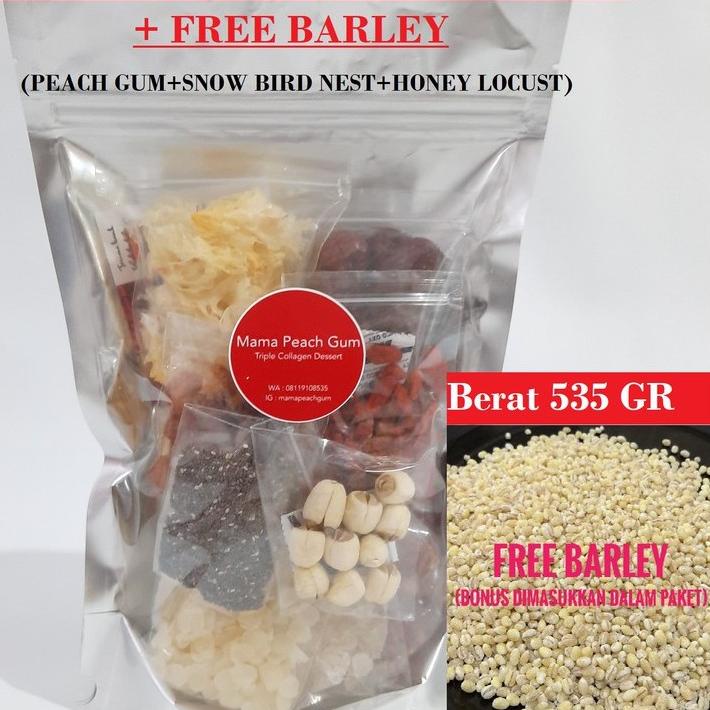 

Kekinian - TRIPLE COLLAGEN size L PEACH GUM SUPER A+, SNOW BIRD NEST, HONEY LOCUST