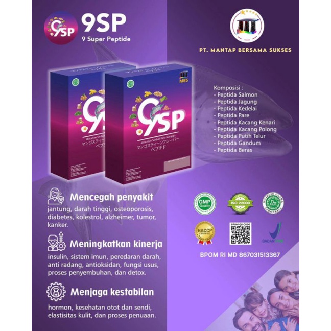 Minuman Kesehatan 9 Super Peptide (9SP)