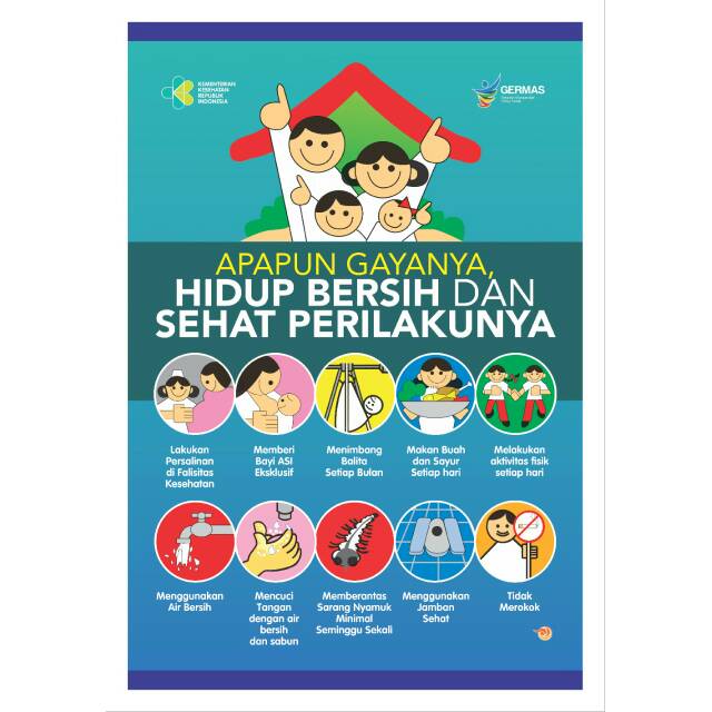 Contoh Poster Hidup Bersih Dan Sehat Indonesia Hebat 7673