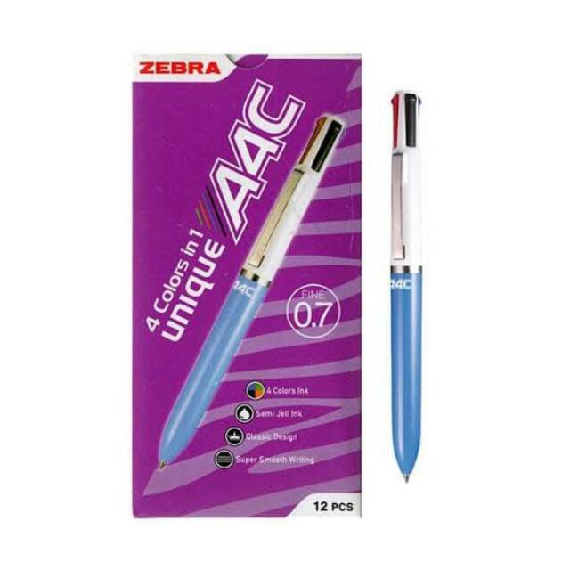 

A-4C BL Multifunction BALLPEN blue+green+pink Barrel
