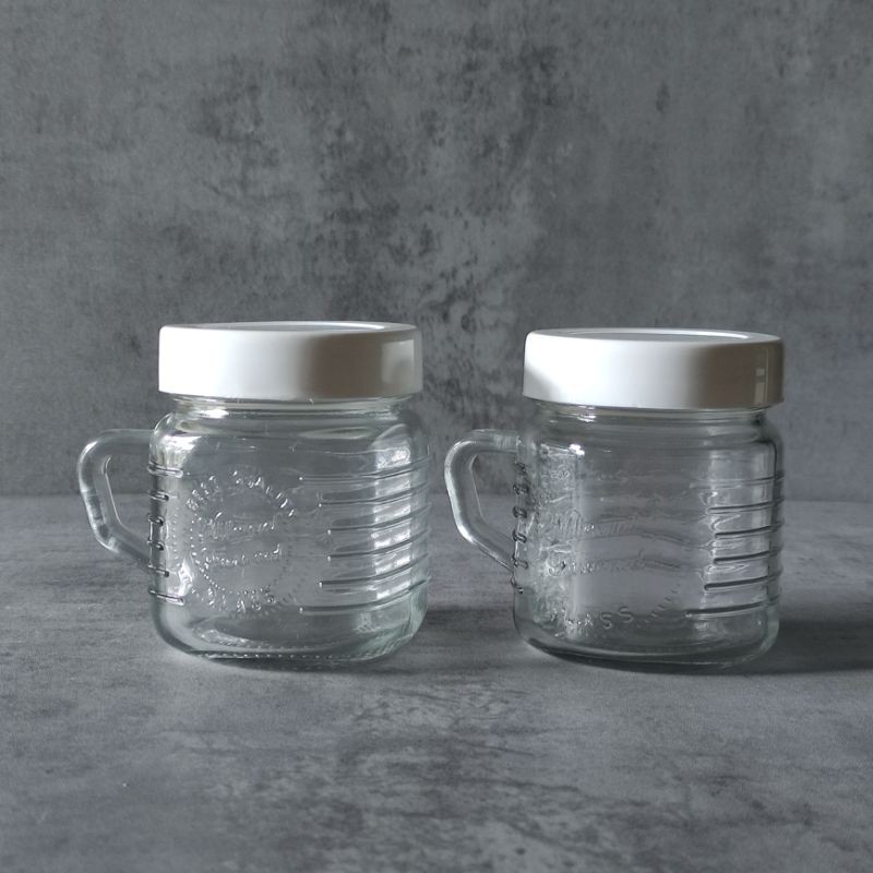 Mini mason jar 300ml /Mason jar tutup plastik