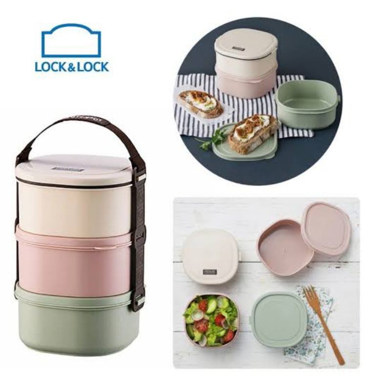 Lock&amp;lock 3 Tier Lunchbox / Tempat Makan Rantang