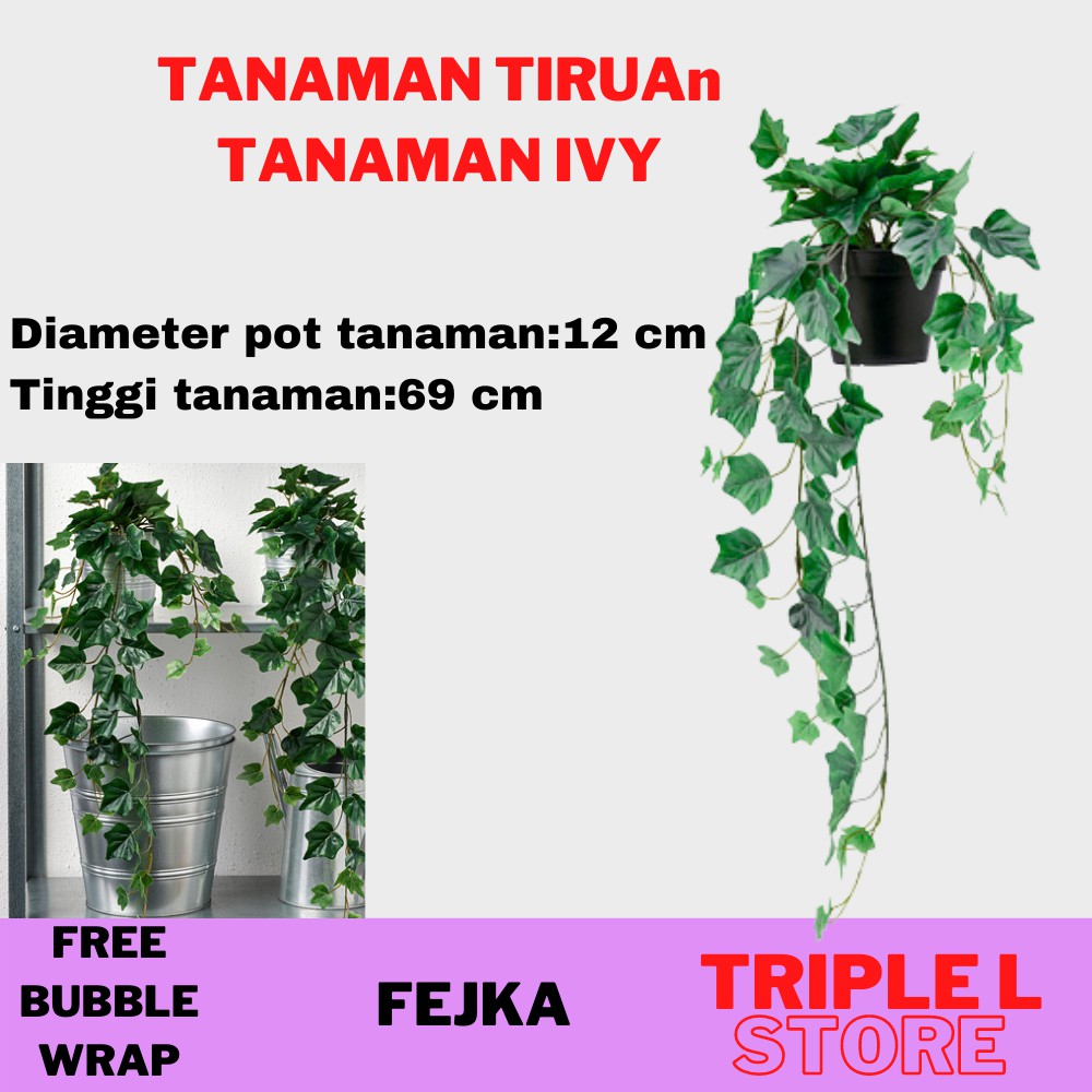 Tanaman Palsu Hias Gantung Tanaman Ivy Artificial Feka