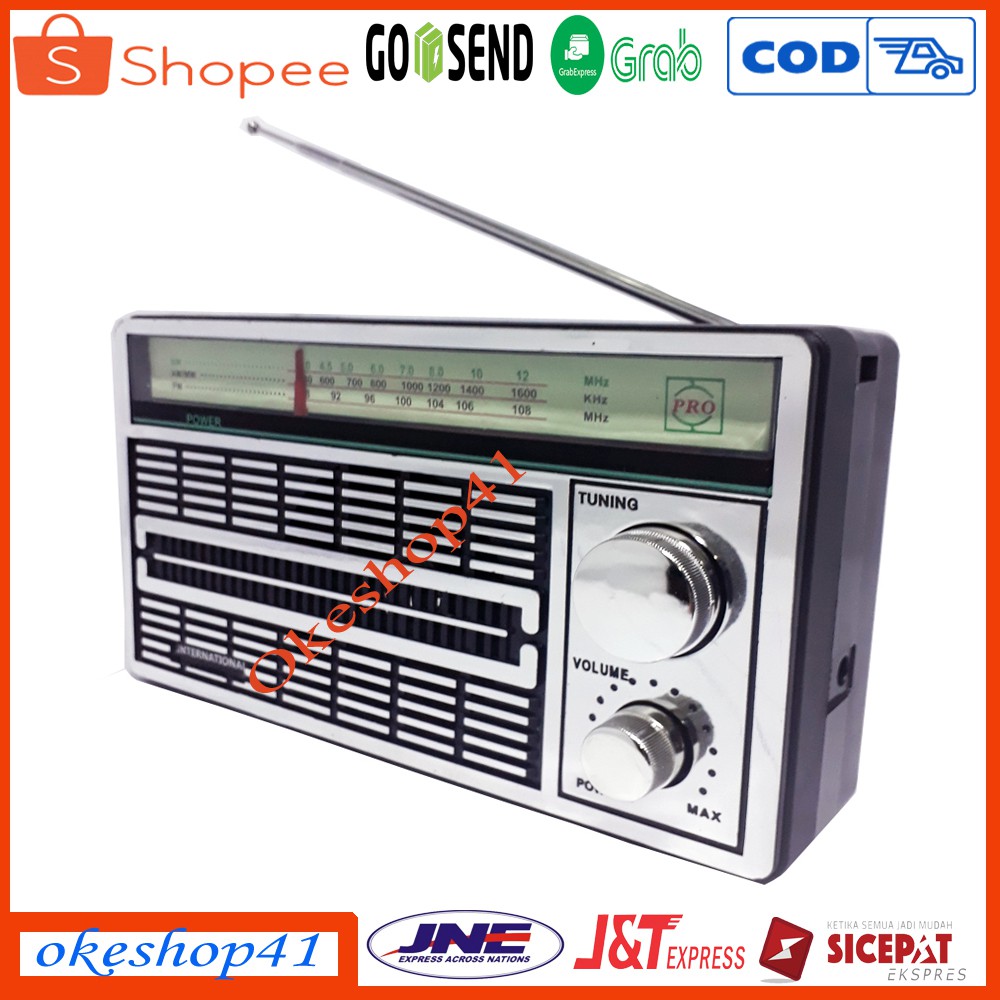 International F-4250 Radio Portable Am Fm Jadul Klasik