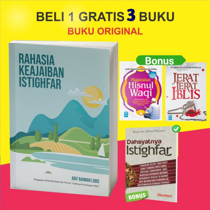 

Beli 1 Gratis 3 serial lengkap rahasia keajaiban istighfar