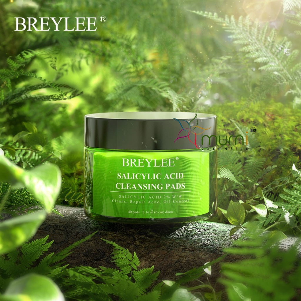 [[ EXP 08/2025 ]] BREYLEE TEA TREE SALICYLIC ACID CLEANING PAD  40 PADS